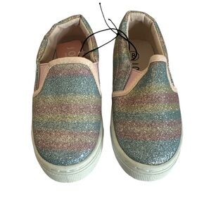 JOSINY Girl’s Rainbow Size 8 Slipn On Shoes Brand New
